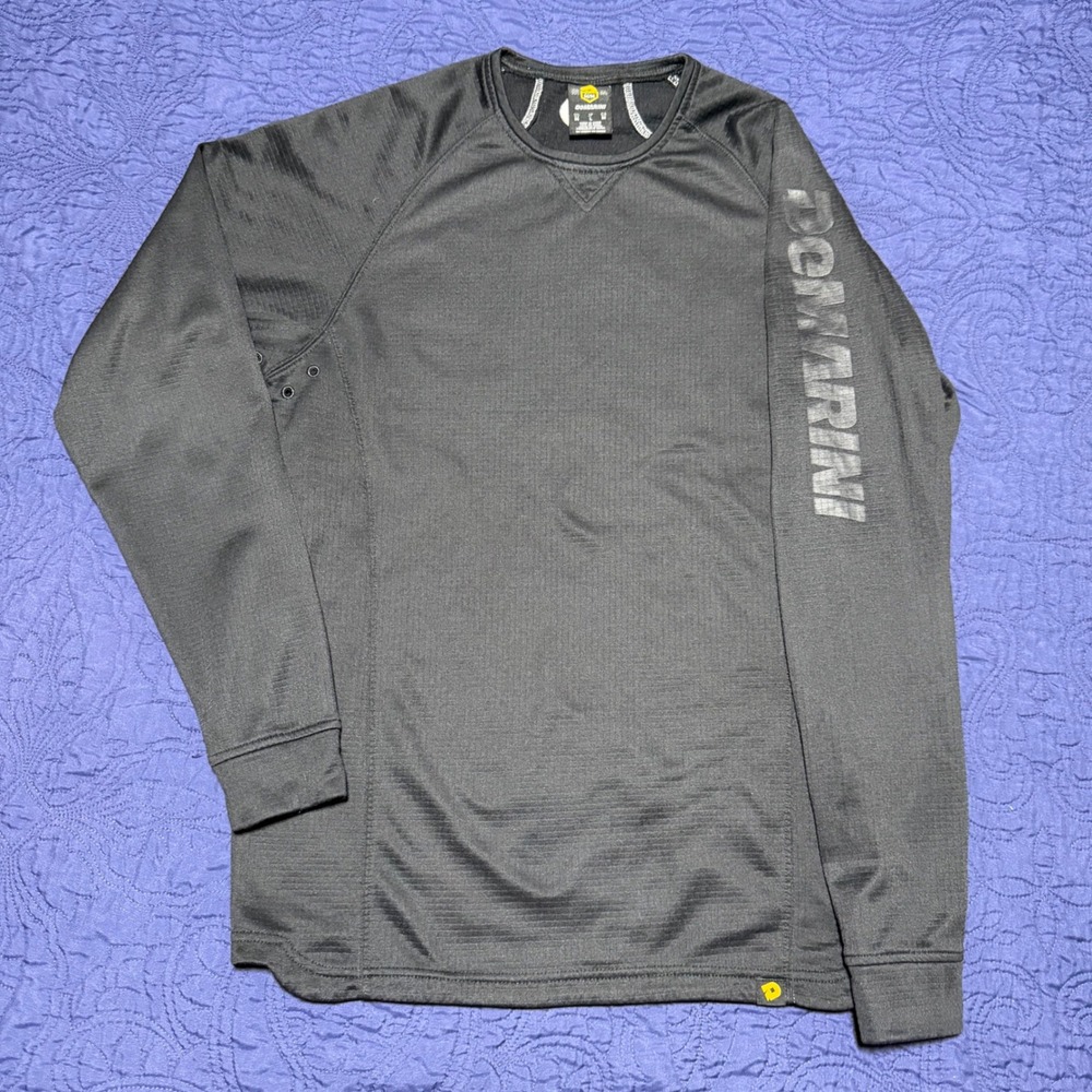 DeMarini Heater Fleece Black Long Sleeve Performance Training Shirt Size M